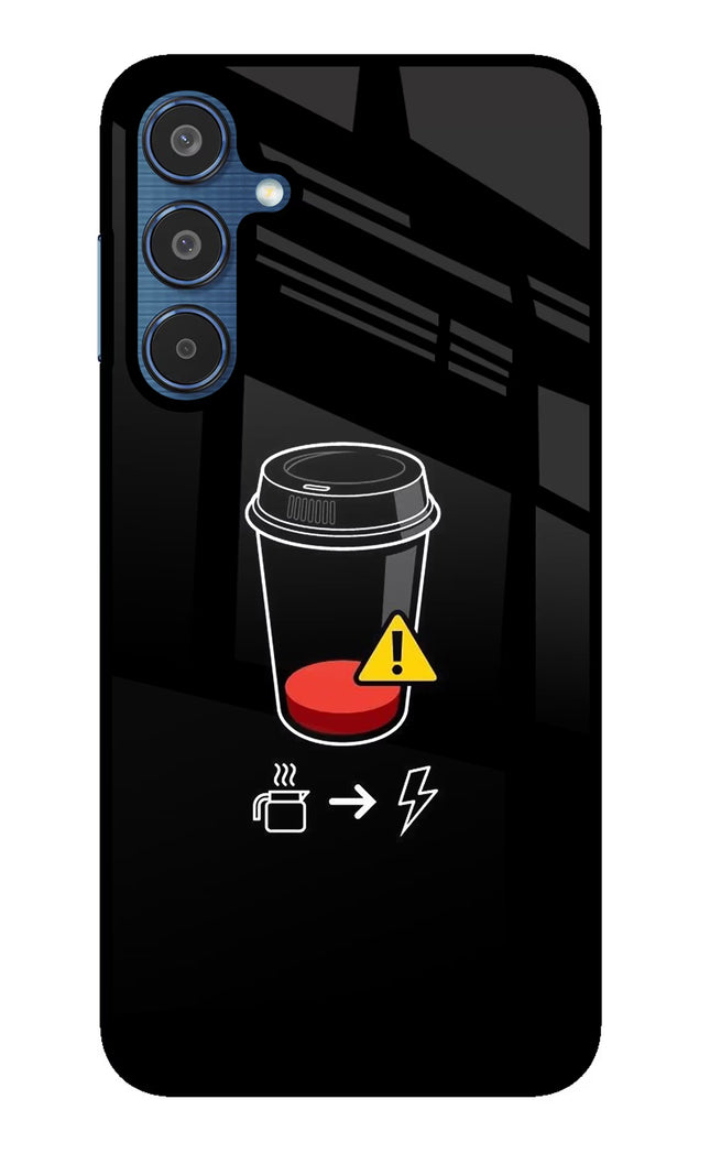 Coffee Samsung M35 5G Glass Case
