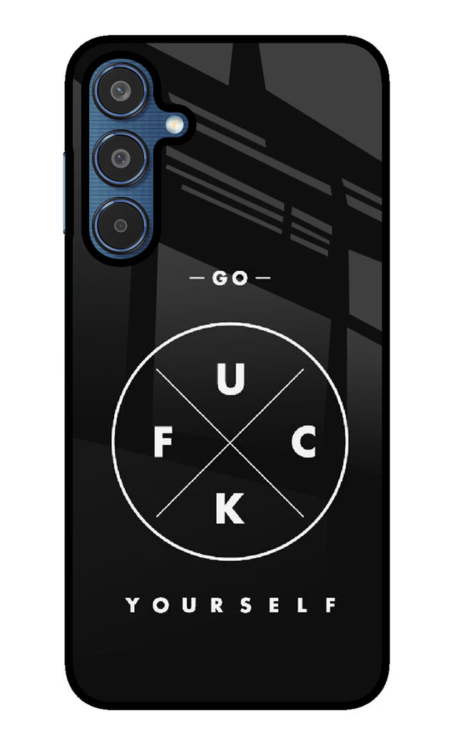Go Fuck Yourself Samsung M35 5G Glass Case