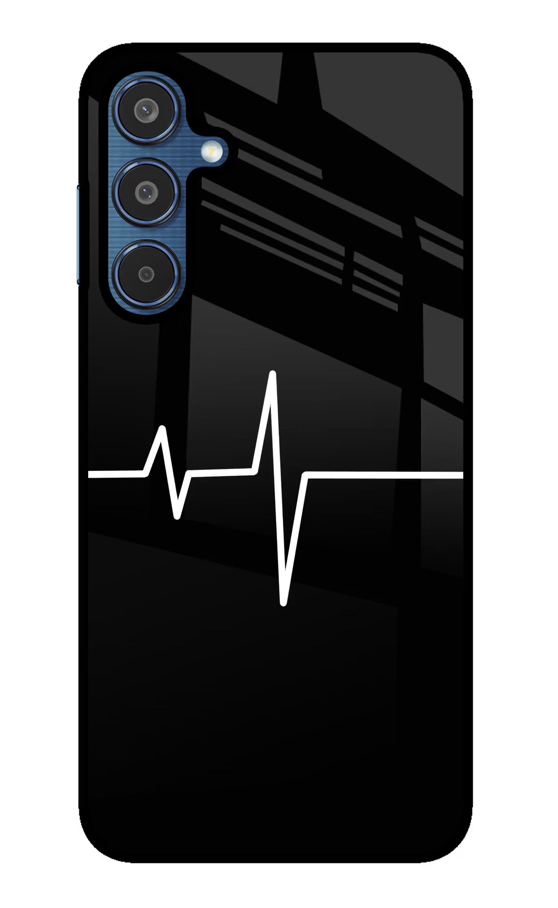 Heart Beats Samsung M35 5G Glass Case Back Cover by Casekaro