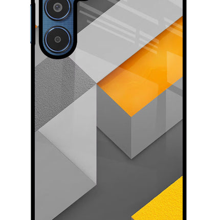 Abstract Samsung M35 5G Glass Case