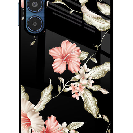Flowers Samsung M35 5G Glass Case