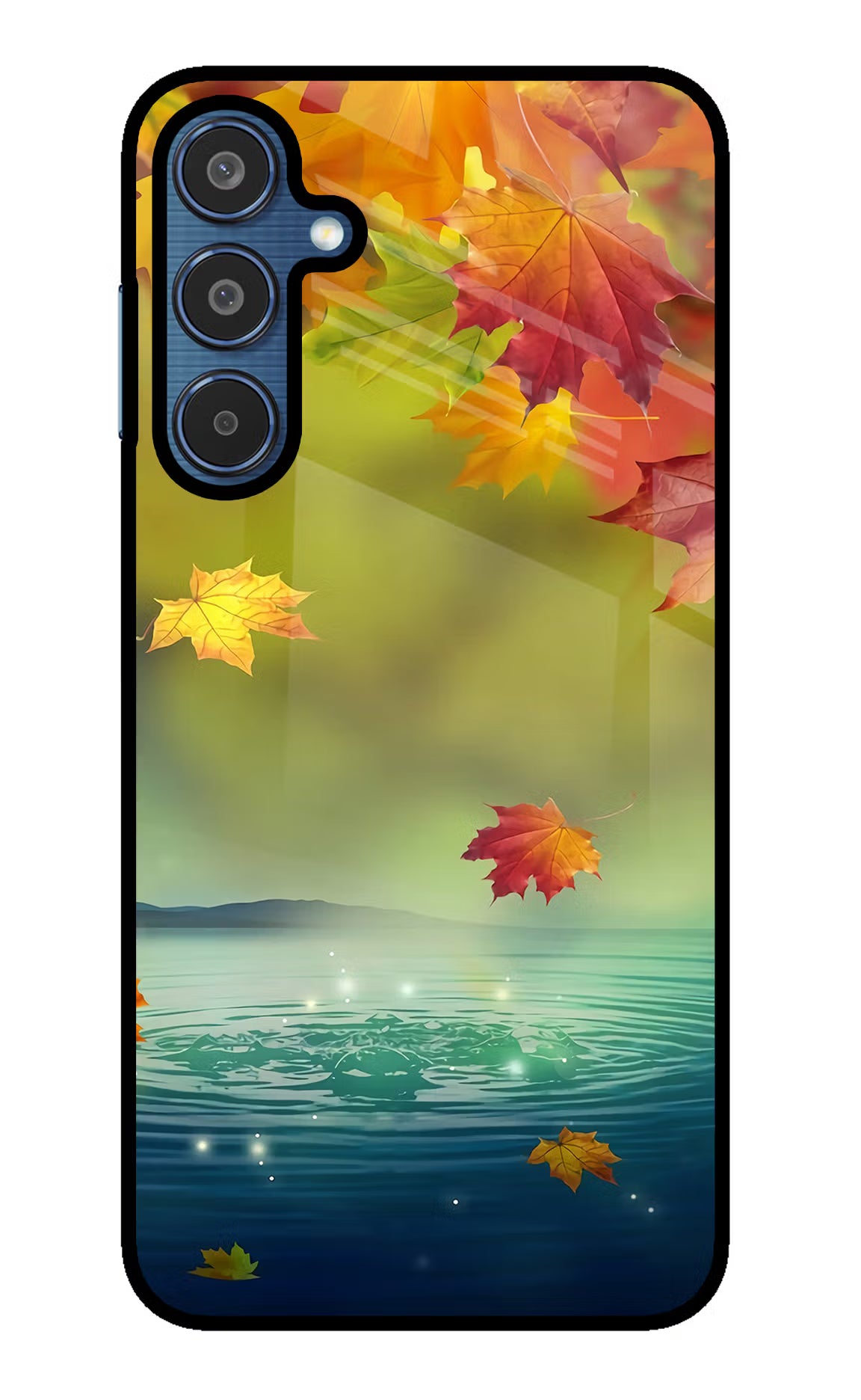 Flowers Samsung M35 5G Glass Case Back Cover by Casekaro
