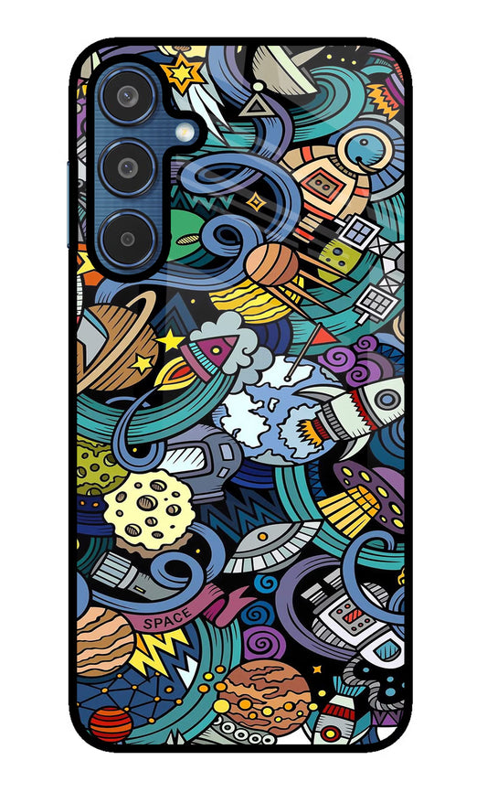 Space Abstract Samsung M35 5G Glass Case