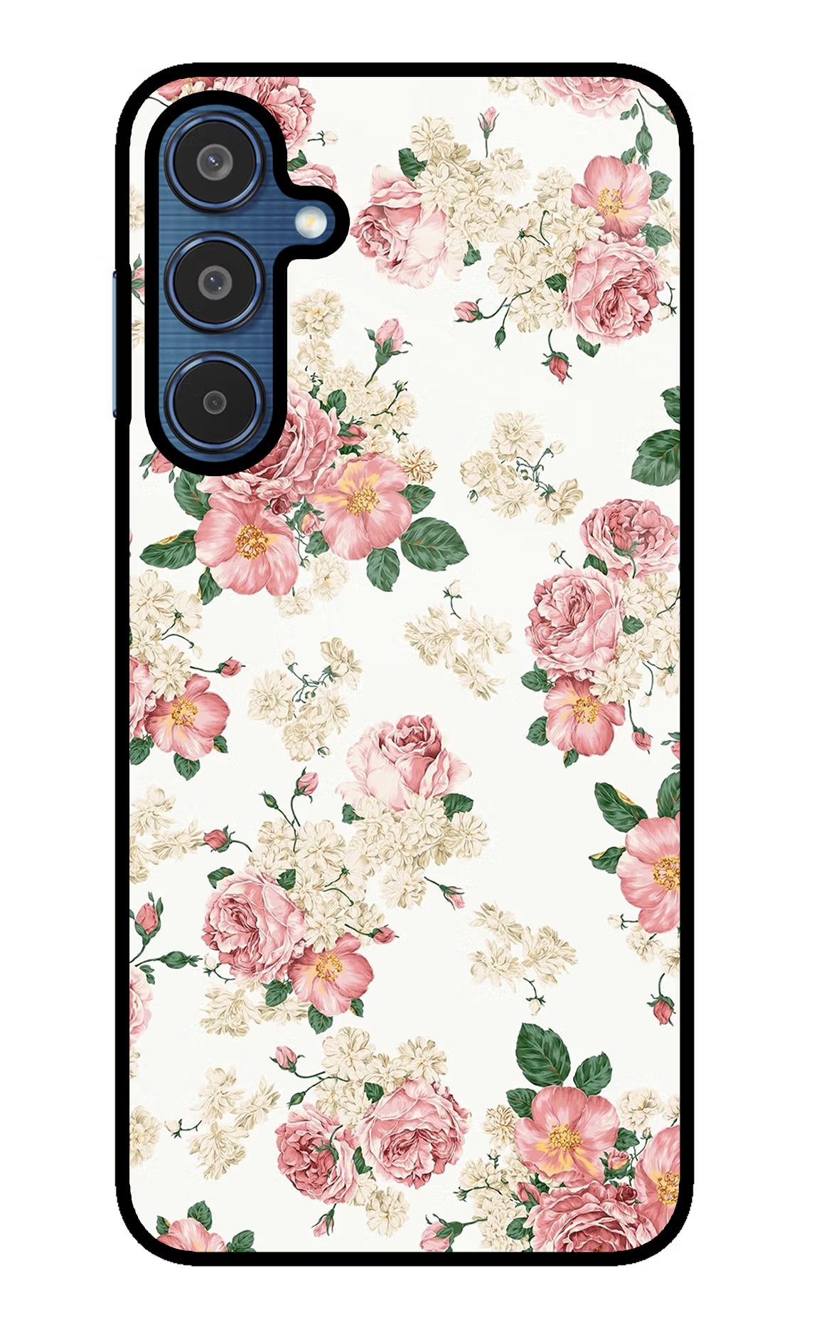 Flowers Samsung M35 5G Glass Case Back Cover by Casekaro
