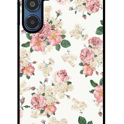 Flowers Samsung M35 5G Glass Case