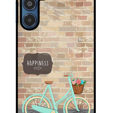 Happiness Artwork Samsung M35 5G Glass Case