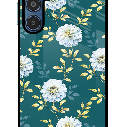 Flowers Samsung M35 5G Glass Case