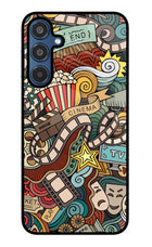Cinema Abstract Samsung M35 5G Glass Case