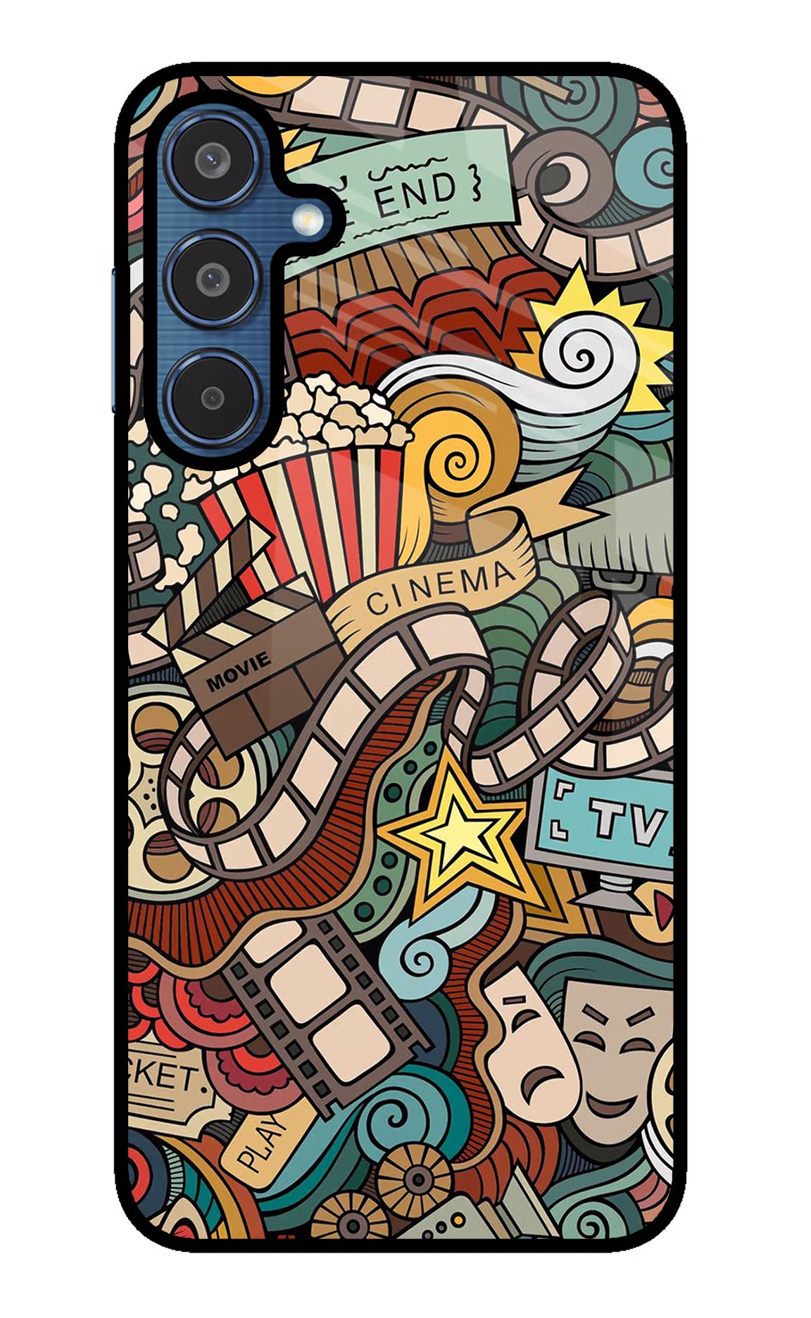 Cinema Abstract Samsung M35 5G Glass Case