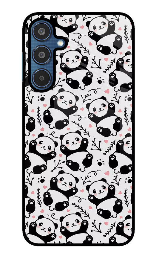 Cute Panda Samsung M35 5G Glass Case