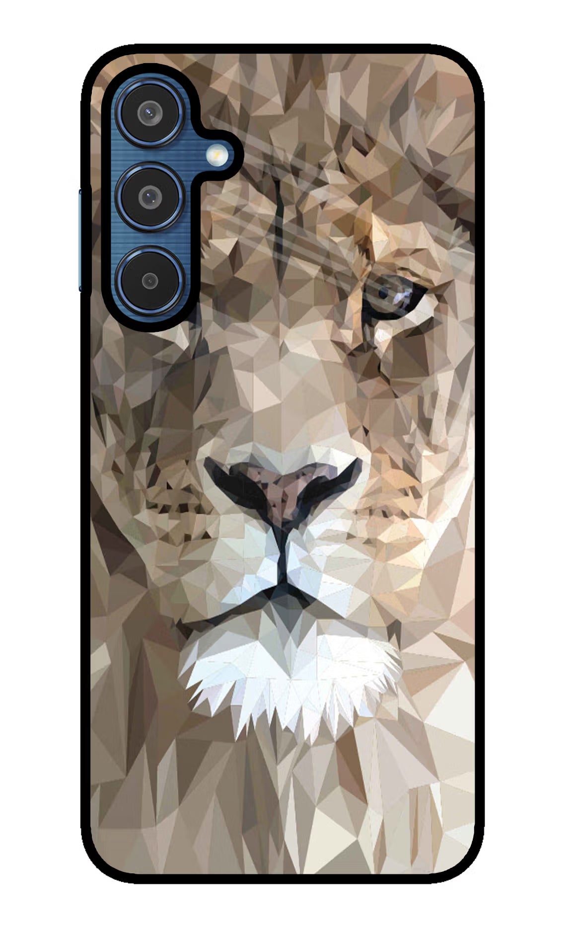 Lion Art Samsung M35 5G Glass Case Back Cover by Casekaro