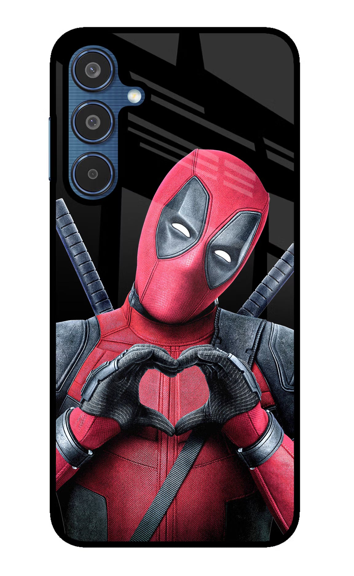 Deadpool Samsung M35 5G Glass Case Back Cover by Casekaro