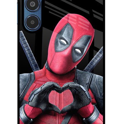 Deadpool Samsung M35 5G Glass Case