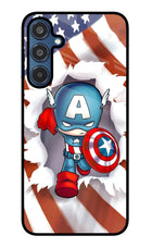 Captain America Samsung M35 5G Glass Case