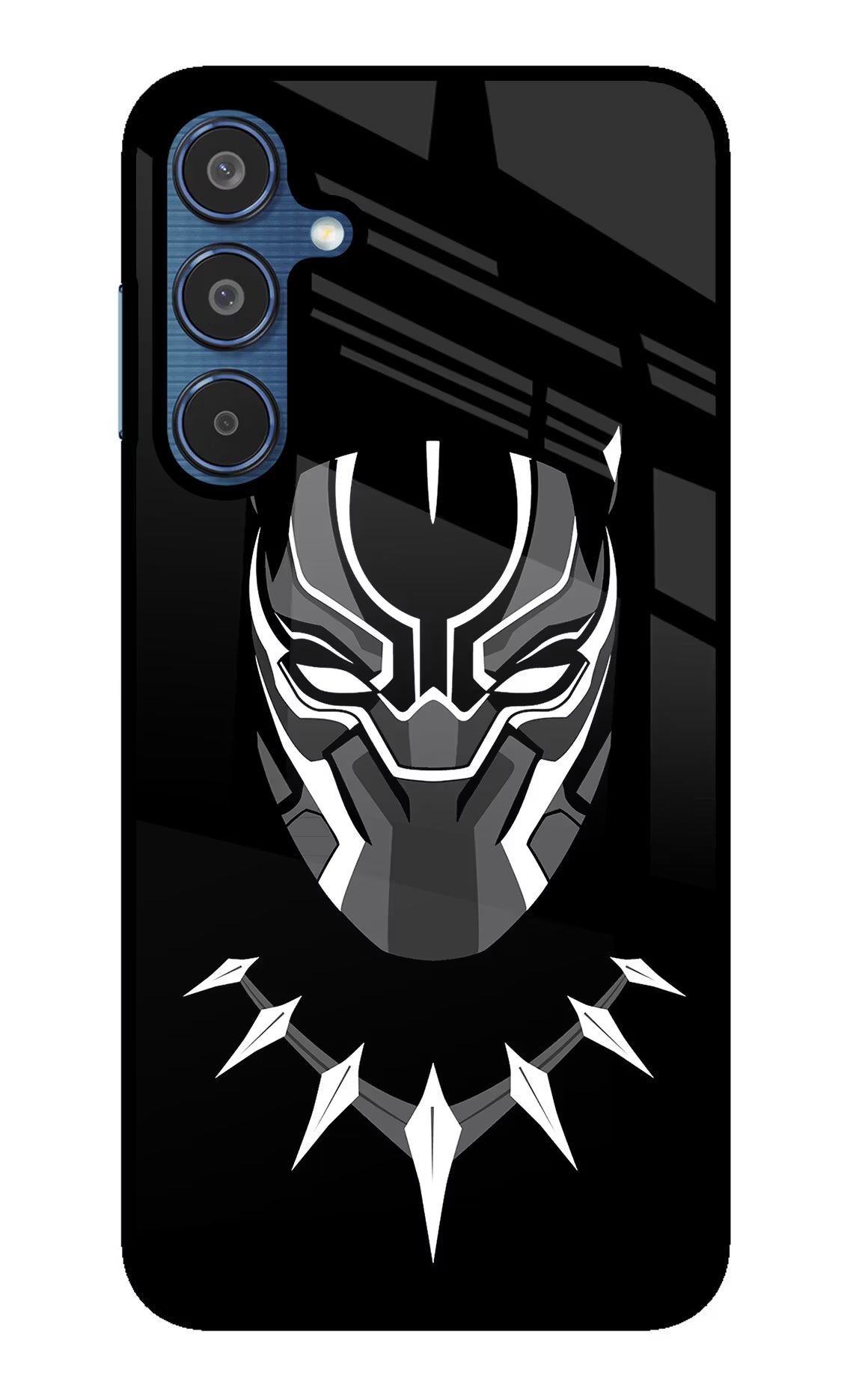 Black Panther Samsung M35 5G Glass Case Back Cover by Casekaro