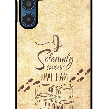 I Solemnly swear that i up to no good Samsung M35 5G Glass Case