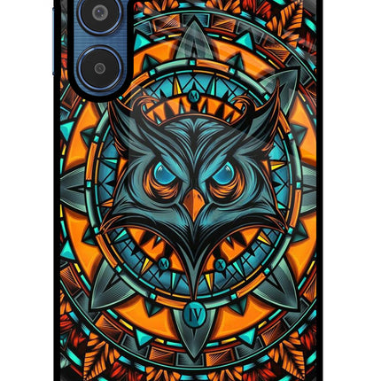 Angry Owl Art Samsung M35 5G Glass Case