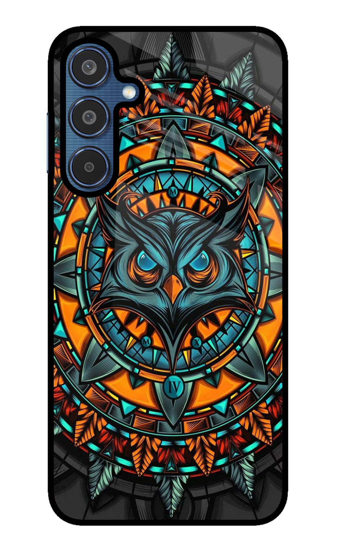 Angry Owl Art Samsung M35 5G Glass Case