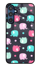 Elephants Samsung M35 5G Glass Case