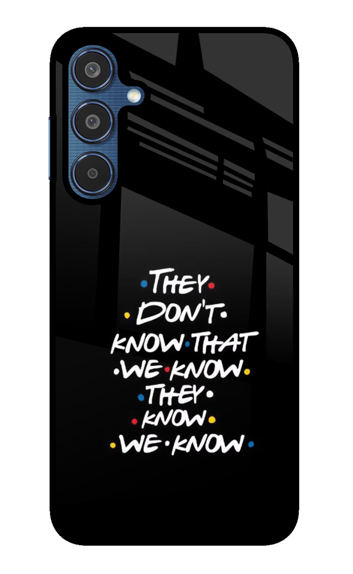 FRIENDS Dialogue Samsung M35 5G Glass Case Back Cover by Casekaro