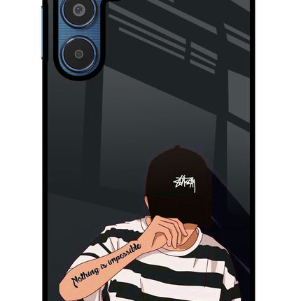 Aesthetic Boy Samsung M35 5G Glass Case