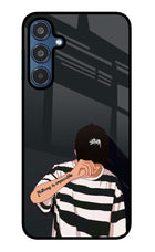 Aesthetic Boy Samsung M35 5G Glass Case