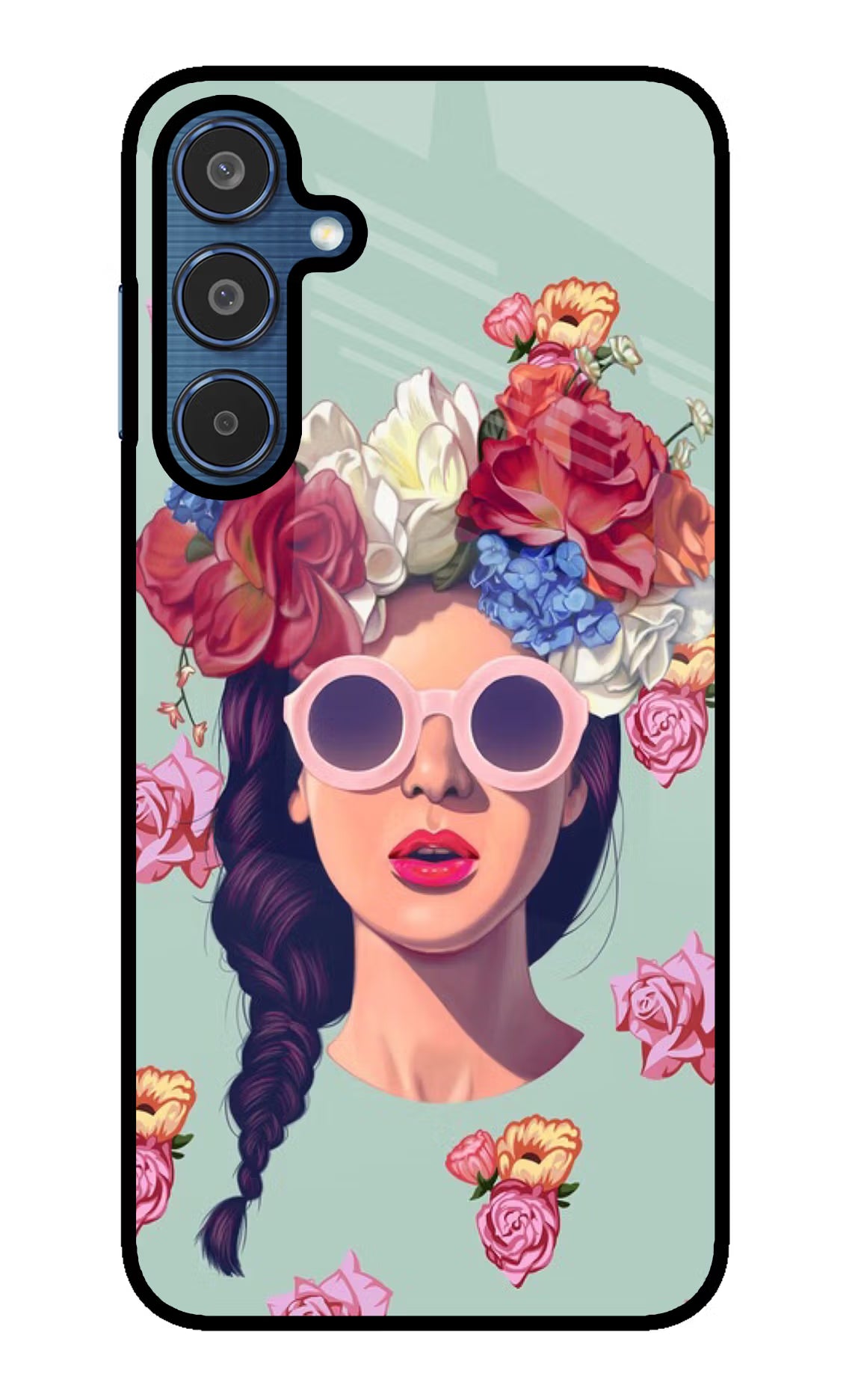 Pretty Girl Samsung M35 5G Glass Case Back Cover by Casekaro