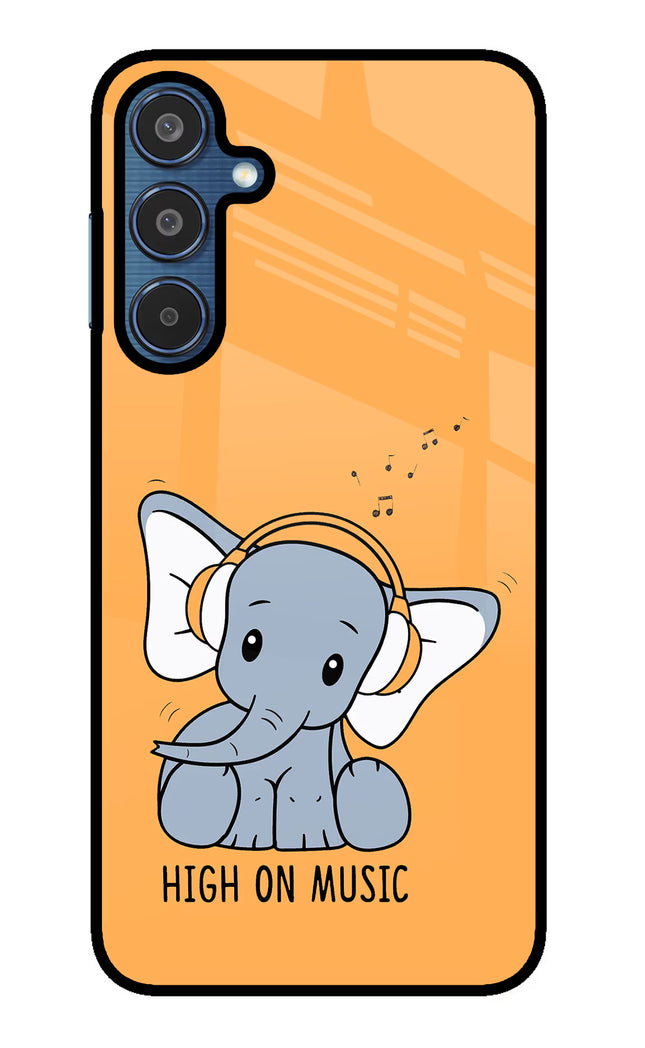 High On Music Samsung M35 5G Glass Case
