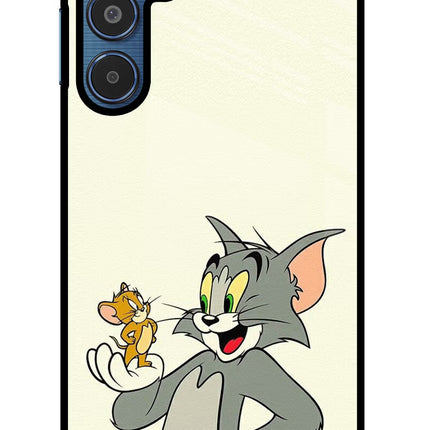 Tom & Jerry Samsung M35 5G Glass Case