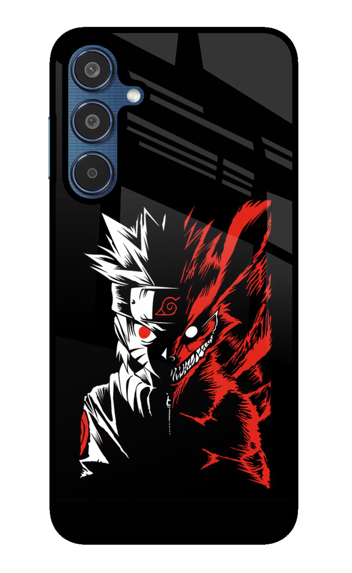 Naruto Two Face Samsung M35 5G Glass Case Back Cover by Casekaro