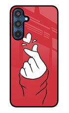 Korean Love Sign Samsung M35 5G Glass Case
