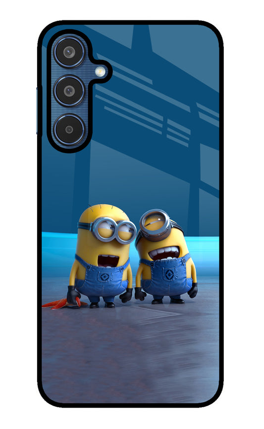 Minion Laughing Samsung M35 5G Glass Case