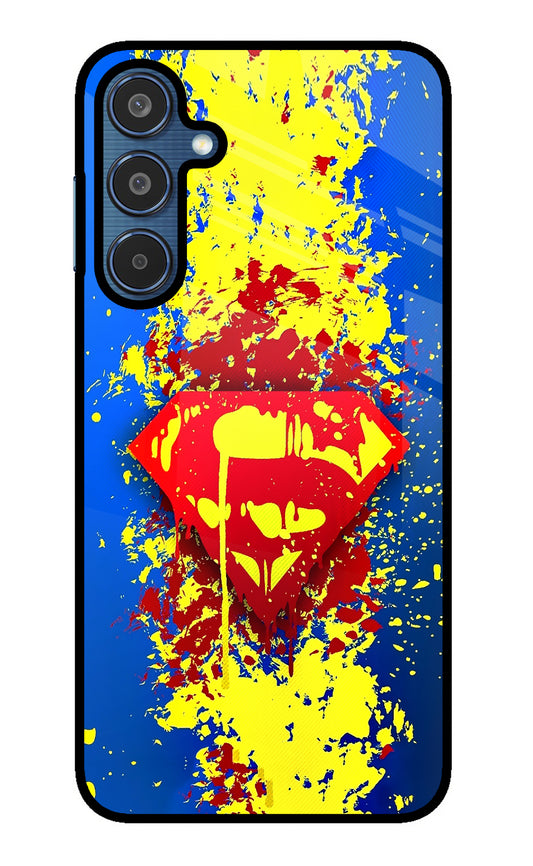 Superman logo Samsung M35 5G Glass Case