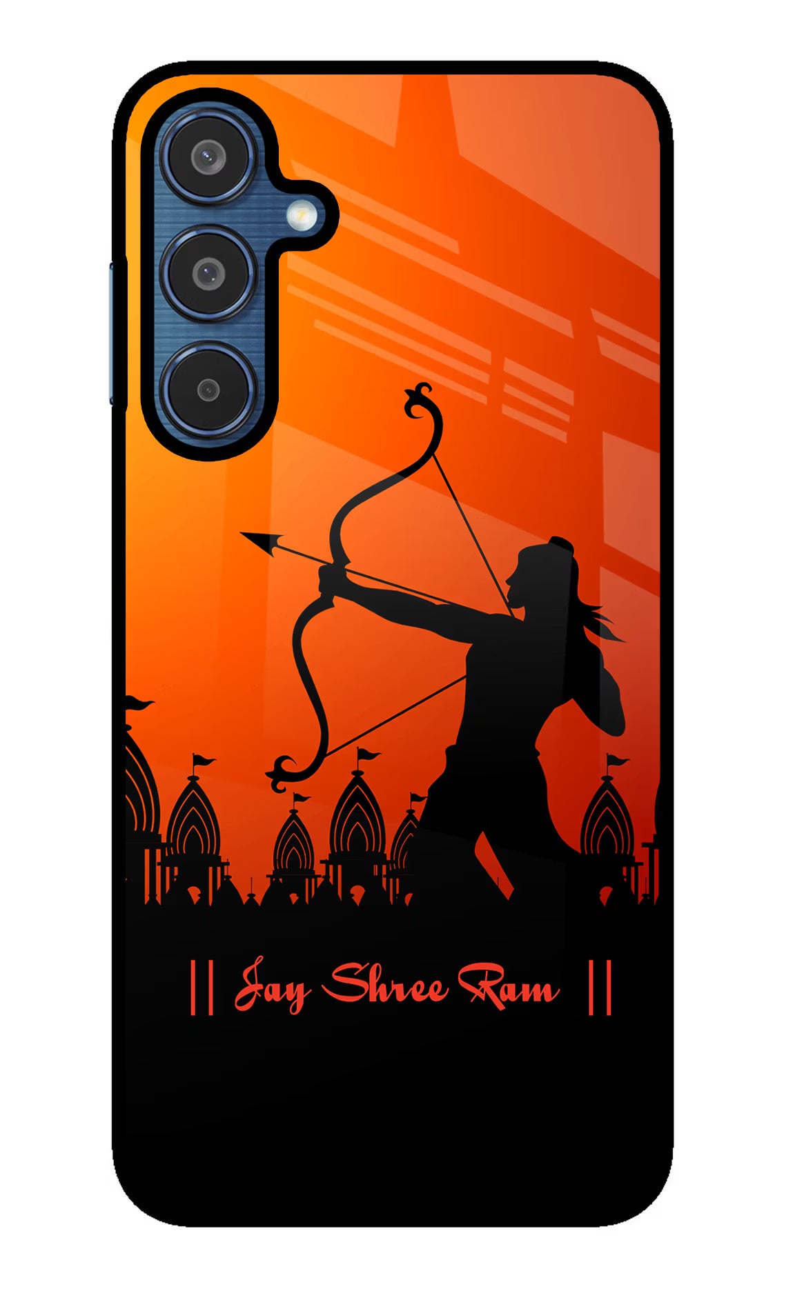 Lord Ram - 4 Samsung M35 5G Glass Case Back Cover by Casekaro