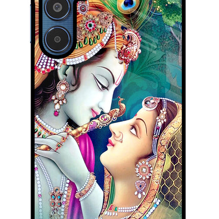 Lord Radha Krishna Samsung M35 5G Glass Case