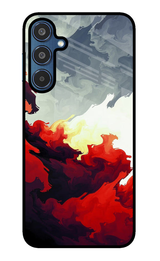 Fire Cloud Samsung M35 5G Glass Case