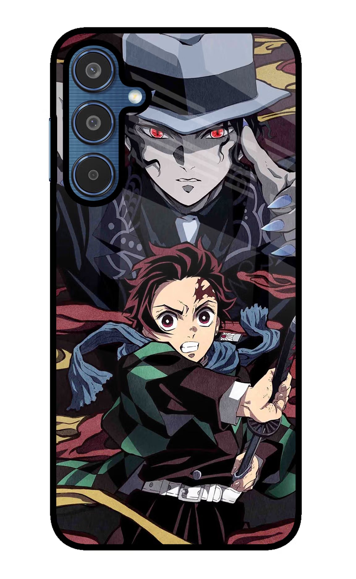 Demon Slayer Samsung M35 5G Glass Case Back Cover by Casekaro