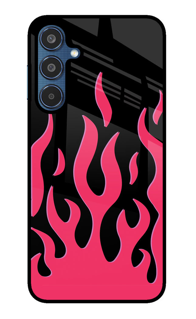 Fire Flames Samsung M35 5G Glass Case