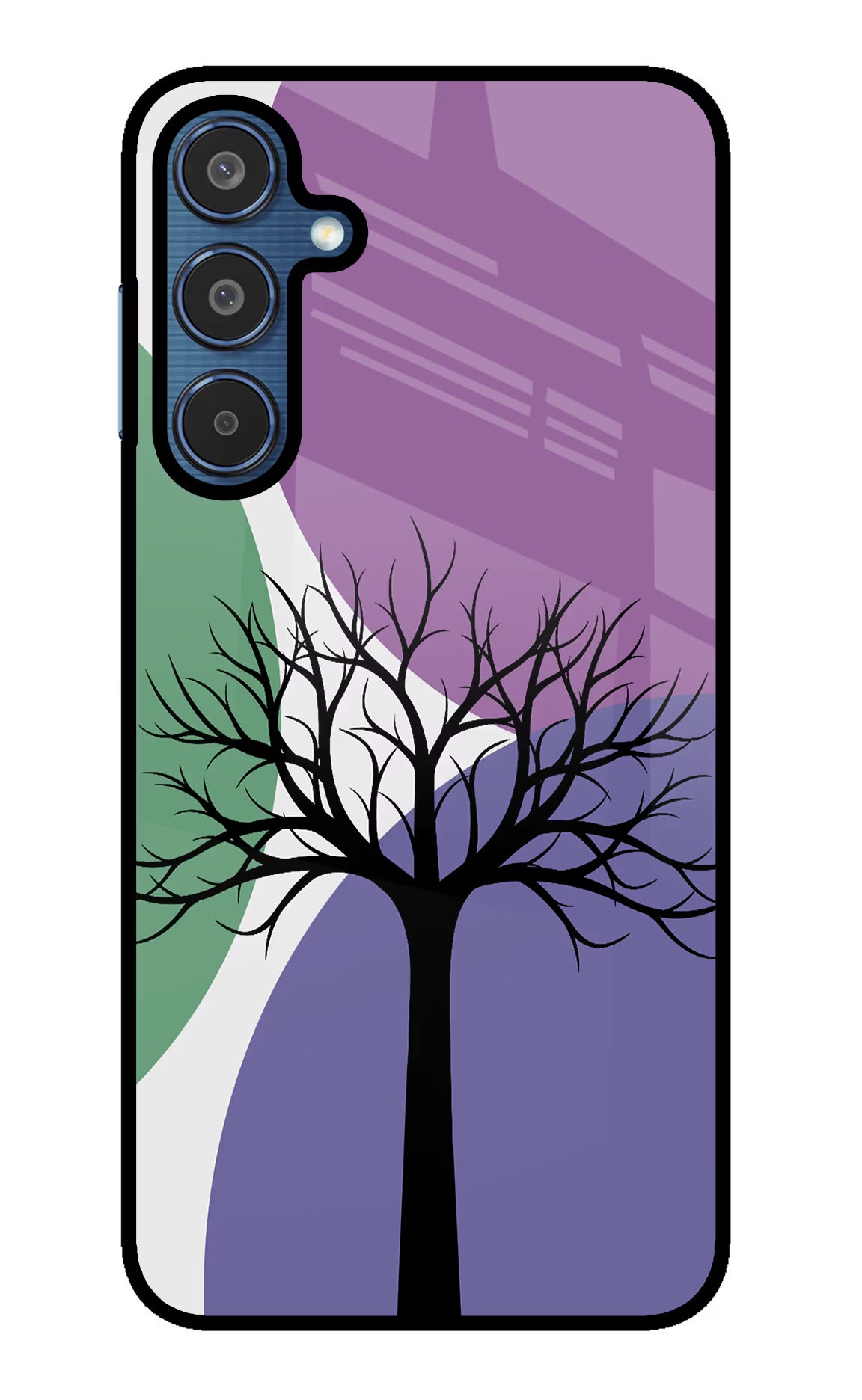 Tree Art Samsung M35 5G Glass Case Back Cover by Casekaro