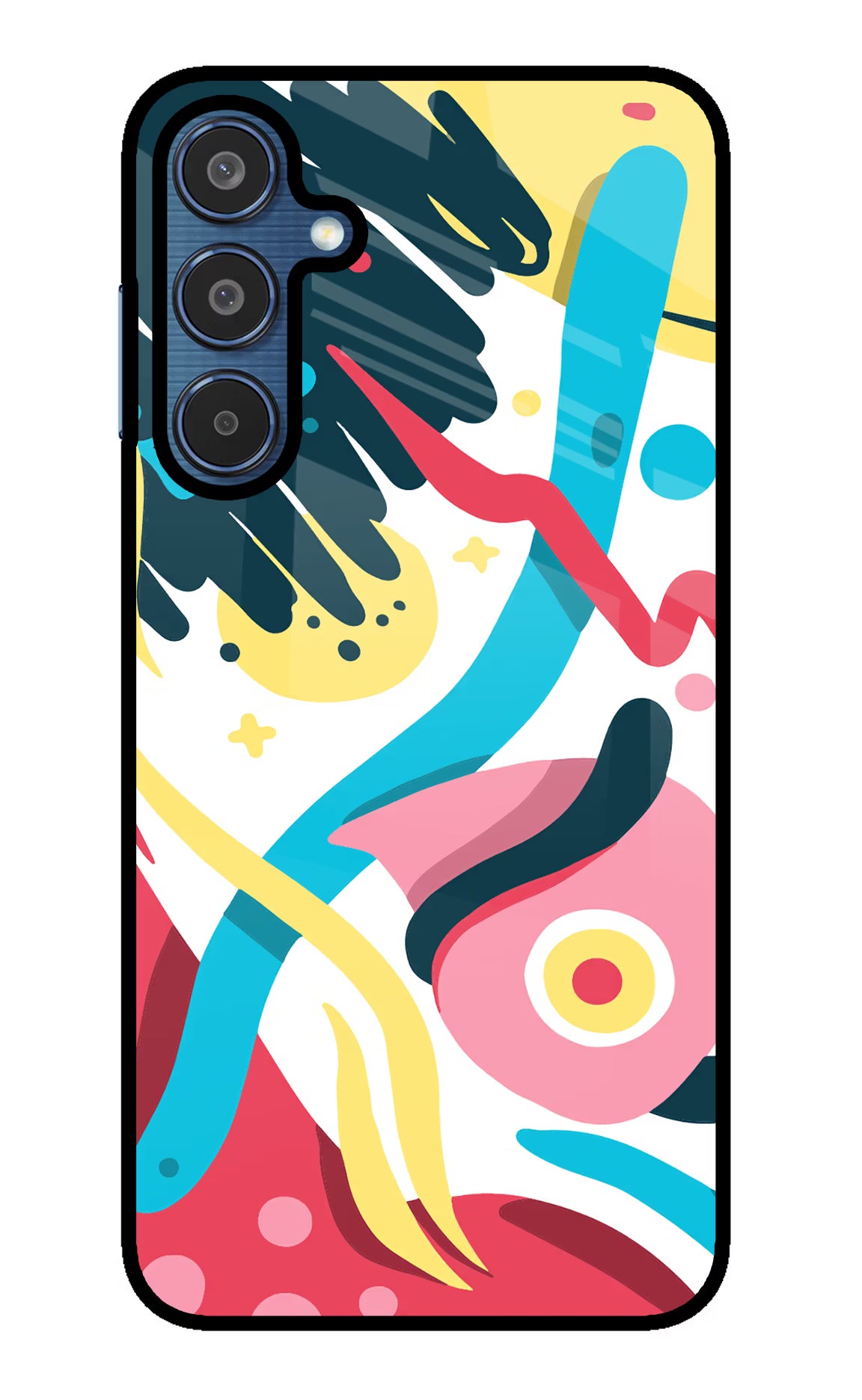 Trippy Samsung M35 5G Glass Case Back Cover by Casekaro