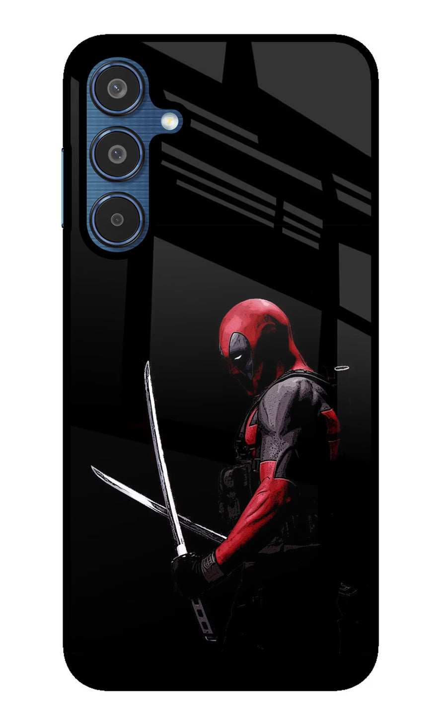Deadpool Samsung M35 5G Back Cover, Glass case