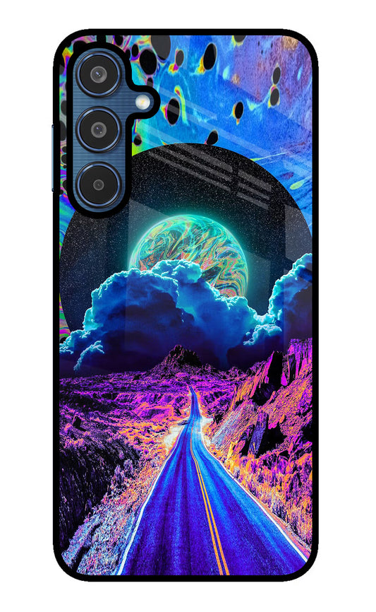 Psychedelic Painting Samsung M35 5G Glass Case