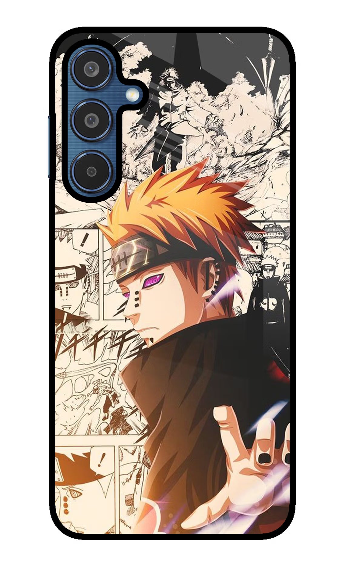 Pain Anime Samsung M35 5G Glass Case Back Cover by Casekaro