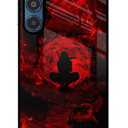 Itachi Uchiha Samsung M35 5G Glass Case Back Cover by Casekaro