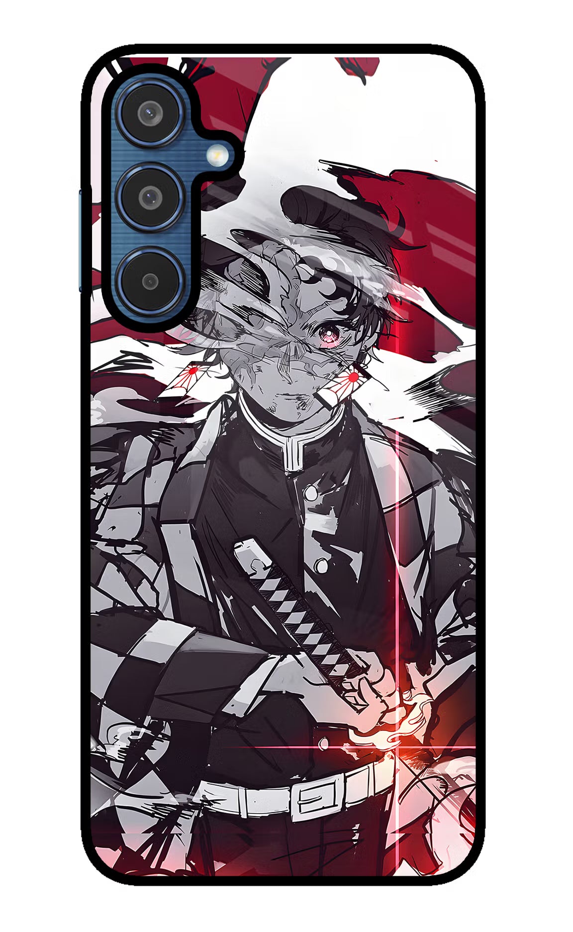 Demon Slayer Samsung M35 5G Glass Case Back Cover by Casekaro