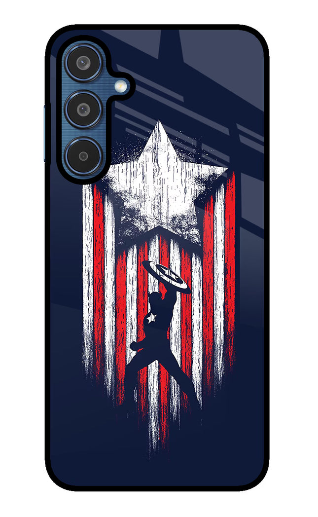 Captain America Marvel Art Samsung M35 5G Glass Case