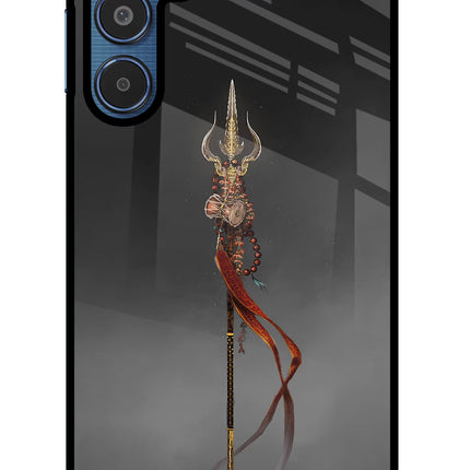 Shiv Trishul Samsung M35 5G Glass Case