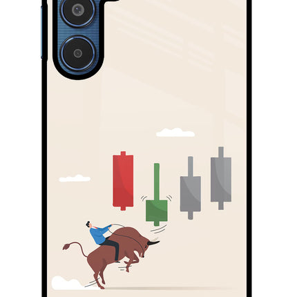Bull Trading Momentum Samsung M35 5G Glass Case