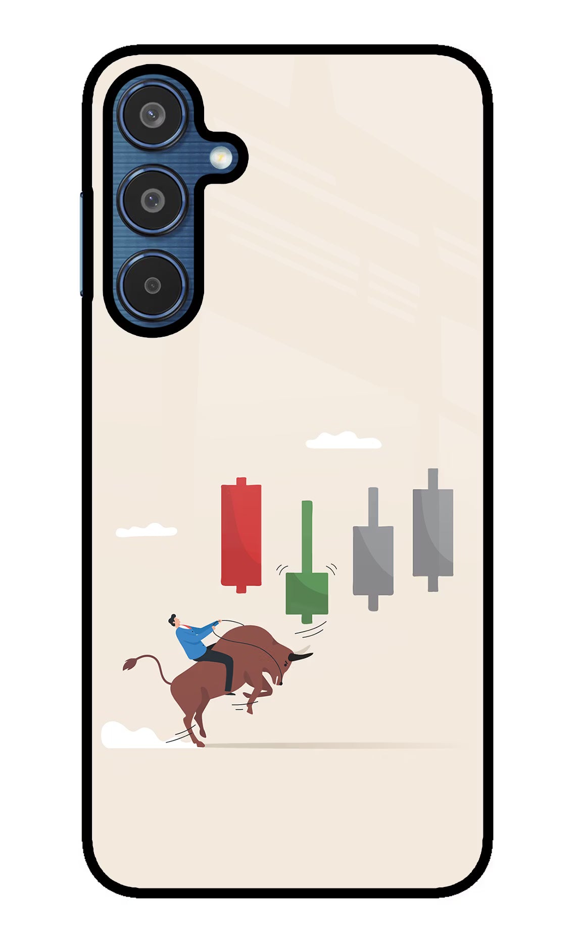 Bull Trading Momentum Samsung M35 5G Glass Case