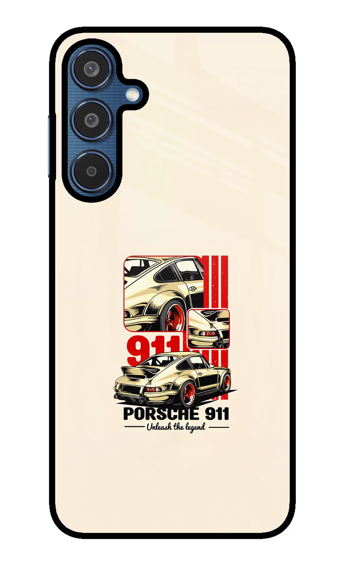 Classic Porsche 911 Samsung M35 5G Glass Case Back Cover by Casekaro